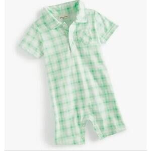 First Impressions Baby Boys Friendship Plaid Sunsuit Size 3M